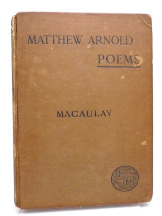 Matthew Arnold Poems. Matthew Arnold.