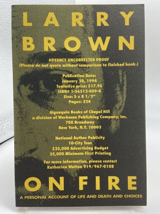 On Fire. Larry Brown.