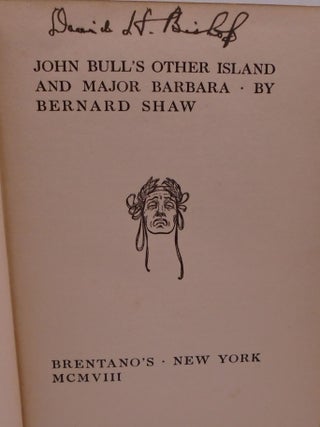 John Bull's Other Island and Major Barbara