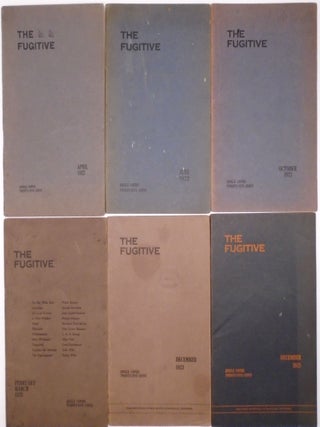 Item #3447 The Fugitive. Allen Tate John Crowe Ransom Robert Penn Warren Donald Davidson