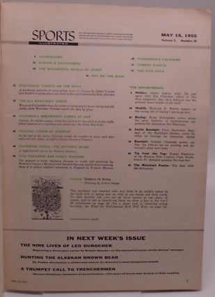 Sports Illustrated May 6, 1955 - "Kentucky: May: Saturday: Three Days to the Afternoon" by William Faulkner